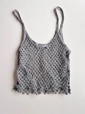 Zara Open Knit Gray Cami